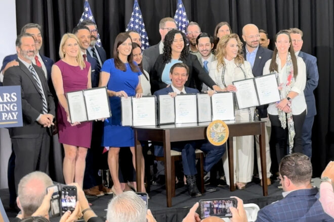 DeSantis Signs $1 Billion Teacher Pay Increase, Imposes Limits on Union Bosses and School Board Members