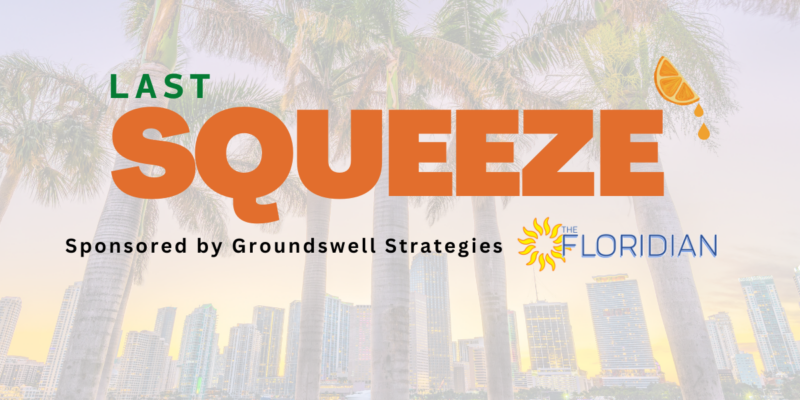 Last Squeeze🍊—12.28.2023—Senator Scott Targeted With Fake Police Allegation—FL Democrats Sue Over 2024 Election Interference—More...